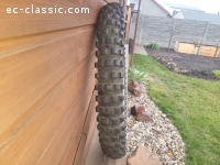 ČZ motocross ocelový ráfek s pneu přední půlbuben