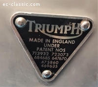 MOTOR TRIUMPH 500 - 1953
