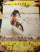 Plakát JAWA Enduro Jozef Chovančík Příchovice